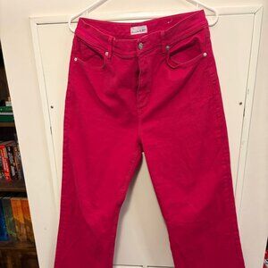LOFT Hot Pink Wide Leg Jeans — Women’s Size 8 / 29